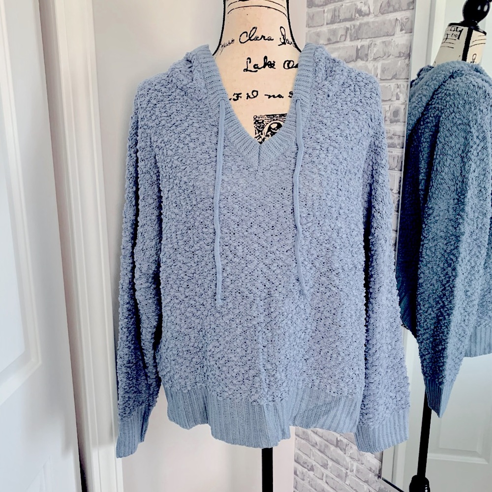 Soft and Snuggly Oversized Blue Pullover